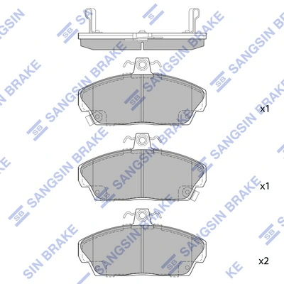 Klocki hamulcowe przednie tarczowe Land Rover SFP100260 cena, od 15,46 USD