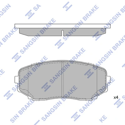 Klocki hamulcowe przednie tarczowe Ford BT432001AA cena, od 18,54 USD