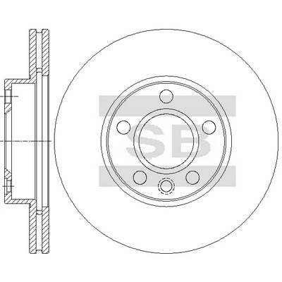 Do koszyka Tarcza hamulcowa przednia Volkswagen Transporter T4 70B, 70C, 7DB, 7DK, 70J, 70K, 7DC, 7DJ