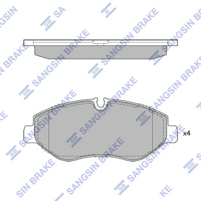 Klocki hamulcowe przednie tarczowe 1639375580 Peugeot/Citroen