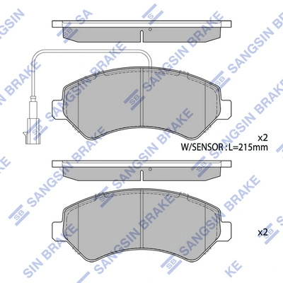 Klocki hamulcowe przednie tarczowe 1675989780 Peugeot/Citroen
