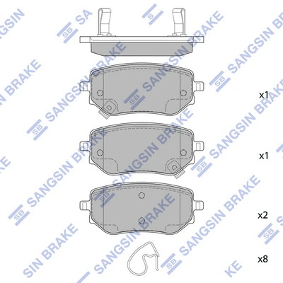 Okładziny (klocki) do hamulców tarczowych tylne Nissan Navara NP300 IV ulec poprawie (D23, D23T) (2014 - 2021) cena, od 48,25 USD
