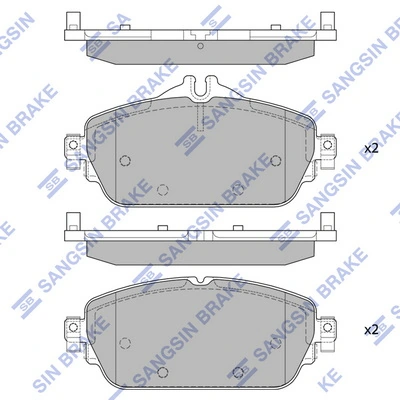 Klocki hamulcowe przednie tarczowe Mercedes E sedana (W213) (2016 - 2023) cena, od 40,43 USD