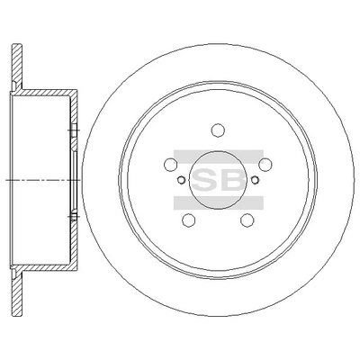 Do koszyka Tarcza hamulcowa tylna Subaru Legacy IV B13