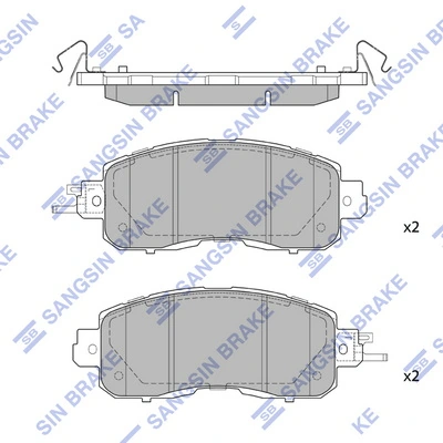 Klocki hamulcowe przednie tarczowe Nissan LEAF I hatchback (ZE0U) (2012 - 2017) cena, od 38,80 USD
