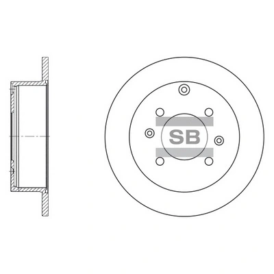  Tarcza hamulcowa tylna Hyundai Matrix 
