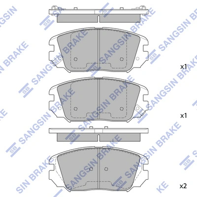 Klocki hamulcowe przednie tarczowe Hyundai Grandeur 
