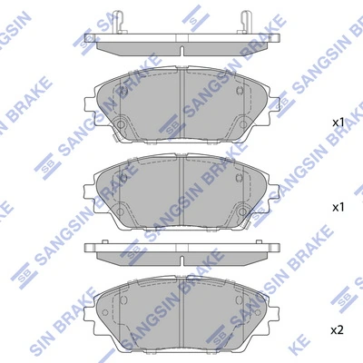 Klocki hamulcowe przednie tarczowe Nissan/Infiniti B4Y03328ZA cena, od 21,52 USD
