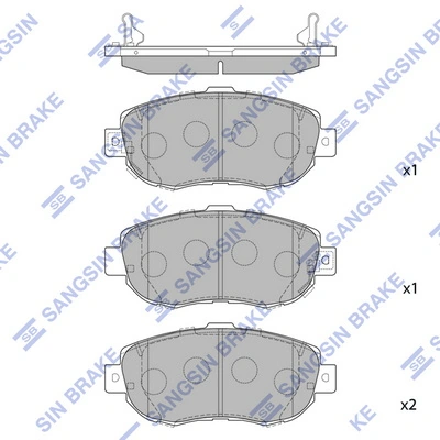 Klocki hamulcowe przednie tarczowe Lexus GS sedana (JZS160) (1997 - 2005) cena, od 43,66 USD
