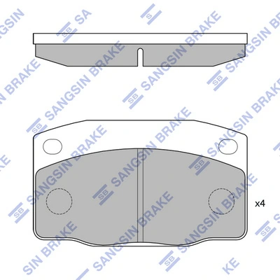 0K0113323Z1 Hyundai/Kia Klocki hamulcowe przednie tarczowe
