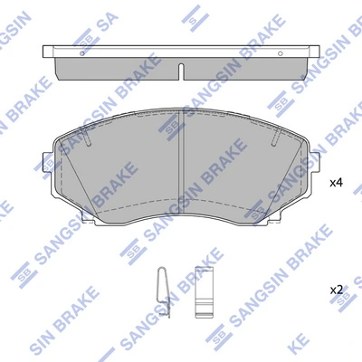 Klocki hamulcowe przednie tarczowe Mazda MPV II minivan (LW) (1999 - 2006) cena, od 41,31 USD