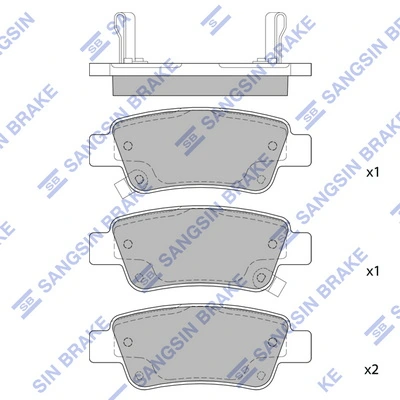 Okładziny (klocki) do hamulców tarczowych tylne Honda CR-V IV SUV (RM) (2012 - 2016) cena, od 20,96 USD