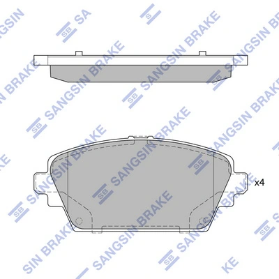 Klocki hamulcowe przednie tarczowe Nissan Primera sedana (P12) (2002 - 2008) cena, od 28,41 USD