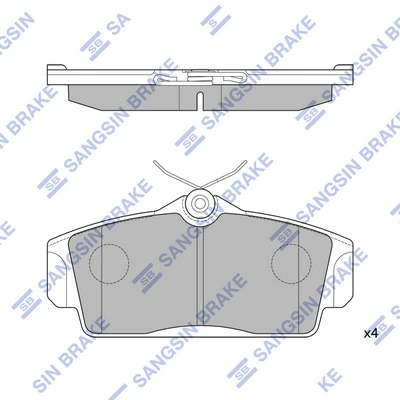 Klocki hamulcowe przednie tarczowe Peugeot/Citroen 1617266480 cena, od 15,09 USD