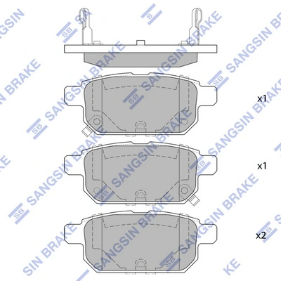  Okładziny (klocki) do hamulców tarczowych tylne Suzuki Swift 4