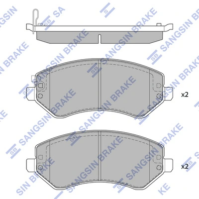 Klocki hamulcowe przednie tarczowe Peugeot/Citroen 1639381480 cena, od 24,51 USD