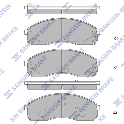  Klocki hamulcowe przednie tarczowe KIA Carnival 2