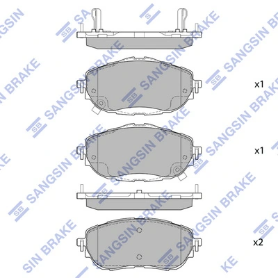 1639381980 Peugeot/Citroen Klocki hamulcowe przednie tarczowe