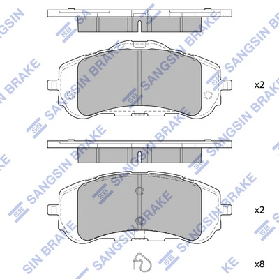 Klocki hamulcowe przednie tarczowe Peugeot/Citroen 1647860280
