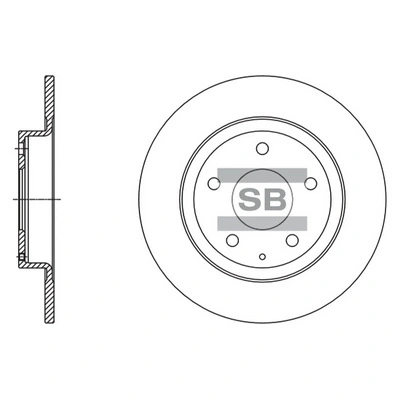 Tarcza hamulcowa tylna Mazda 6 