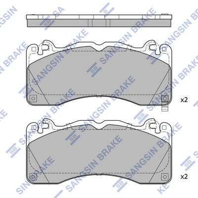 Klocki hamulcowe przednie tarczowe do Ford Mustang VI ZG