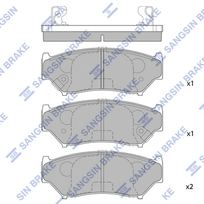 Okładziny (klocki) do hamulców tarczowych tylne Suzuki Vitara SUV (ETJA) (1988 - 1998) cena, od 30,85 USD