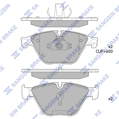 Do koszyka Klocki hamulcowe przednie tarczowe BMW 7  F01, F02, F03, F04