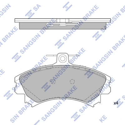 Klocki hamulcowe przednie tarczowe Peugeot/Citroen 1617268380
