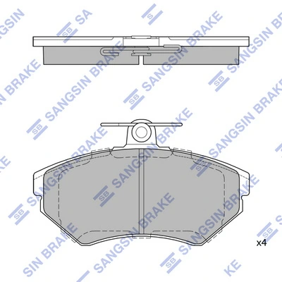 Klocki hamulcowe przednie tarczowe General Motors 24513053