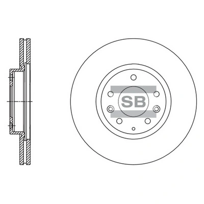 Tarcza hamulcowa przednia Mazda 6 