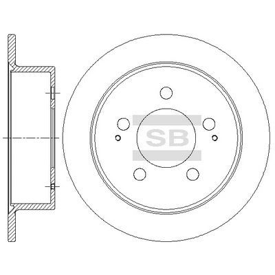  Tarcza hamulcowa tylna SsangYong Actyon 