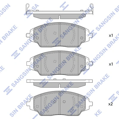 Klocki hamulcowe przednie tarczowe Ford 1605169 cena, od 9,13 USD