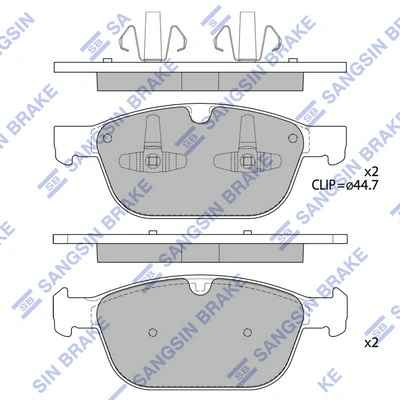 Klocki hamulcowe przednie tarczowe Peugeot/Citroen 1623056080
