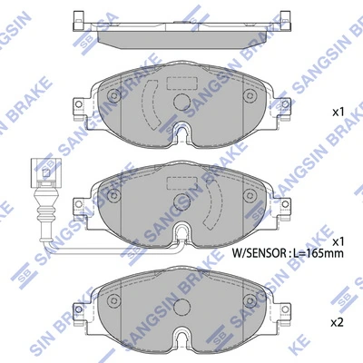 Do koszyka Klocki hamulcowe przednie tarczowe Volkswagen Polo VI AW1, BZ1, AE1