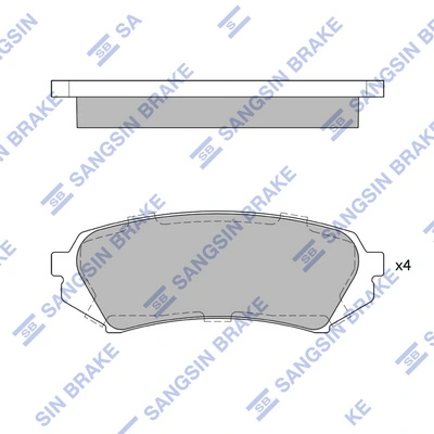 Okładziny (klocki) do hamulców tarczowych tylne Lexus LX 470 SUV (UZJ100) (2002 - 2007) cena, od 24,40 USD
