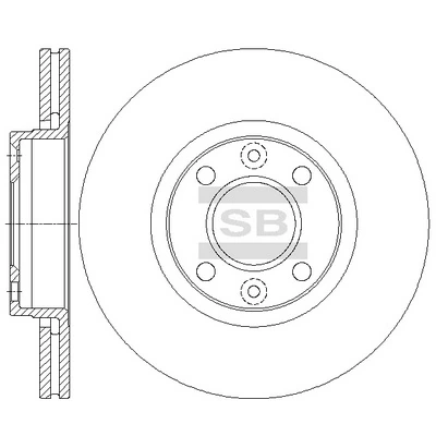 Tarcza hamulcowa przednia do Renault Kangoo II KW0, KW1