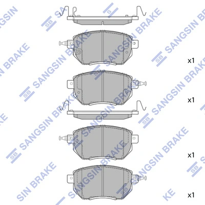 Klocki hamulcowe przednie tarczowe Nissan Altima L31 sedana (2001 - 2006) cena, od 28,68 USD