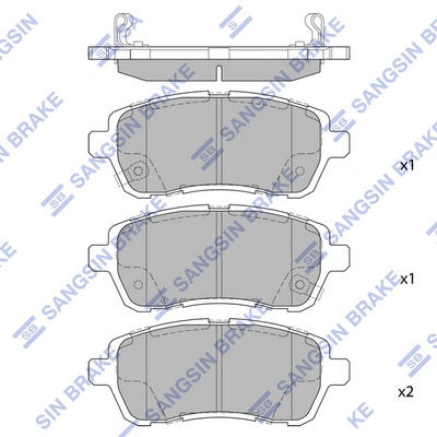 Klocki hamulcowe przednie tarczowe Mazda 2 II hatchback (DE) (2007 - 2014) cena, od 29,05 USD