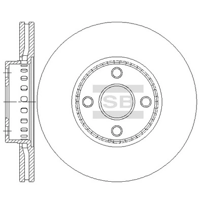 Tarcza hamulcowa przednia do Ford Transit III V