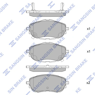 Klocki hamulcowe przednie tarczowe Peugeot/Citroen 1639381980 cena, od 24,71 USD