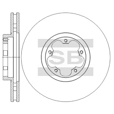 Do koszyka Tarcza hamulcowa przednia Ford Transit VI V347/8