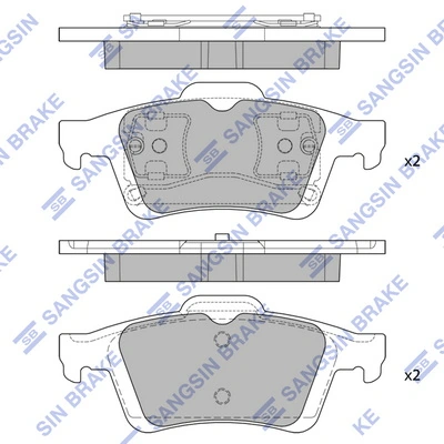 Okładziny (klocki) do hamulców tarczowych tylne Renault Laguna II hatchback (BG0, BG1) (2001 - 2007) cena, od 24,22 USD