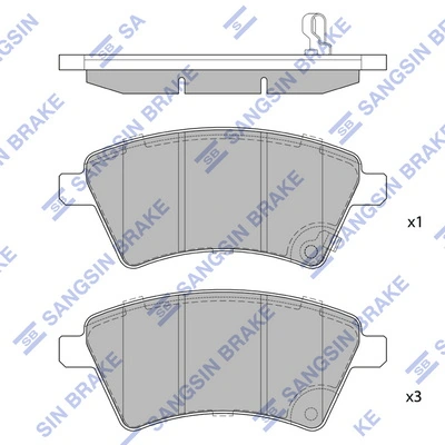  Klocki hamulcowe przednie tarczowe Suzuki SX4 