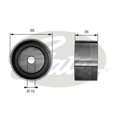 Rolka napinacza paska rozrządu Gates T41040 cena, od 15,04 USD