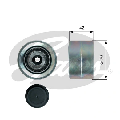 Rolka prowadząca kierunkowa paska rozrządu MAN TGA