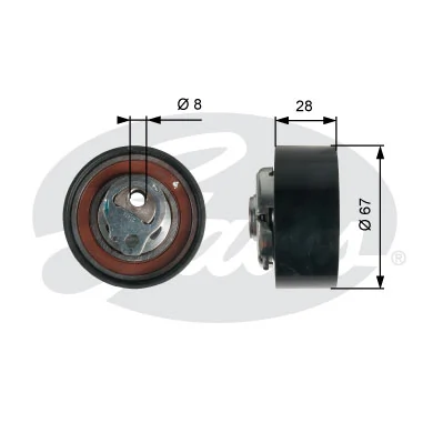 Do koszyka T43136 Gates Rolka napinacza paska rozrządu