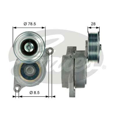 Do koszyka T39103 Gates Napinacz paska napędowego
