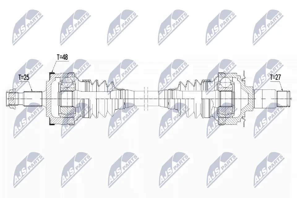 Półoś tylna do Mercedes C  S203