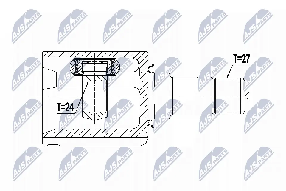 Przegub homokinetyczny wewnętrzny przedni prawy Mercedes C sedana (W205) (2013 - 2021) cena, od 53,03 USD