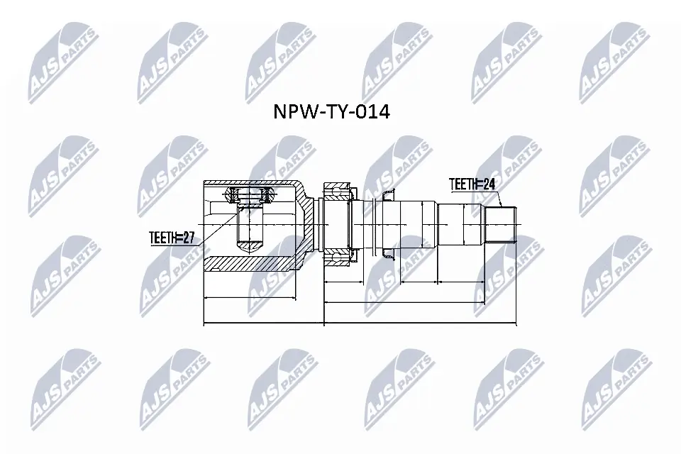 Przegub homokinetyczny wewnętrzny przedni prawy Toyota Camry VII sedana (V50) (2011 - 2019) cena, od 89,49 USD